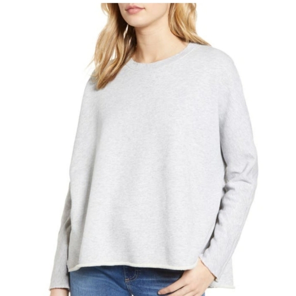 Frank & Eileen Tops - Frank & Eileen Tee Lab Fray Sweatshirt in Grey Melange size medium